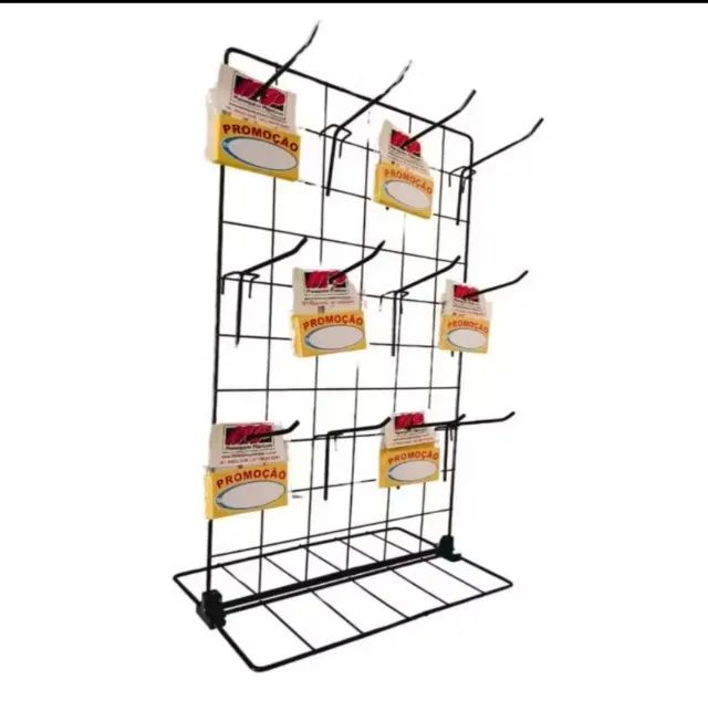 Expositor Aramado Mini com 12 Ganchos 