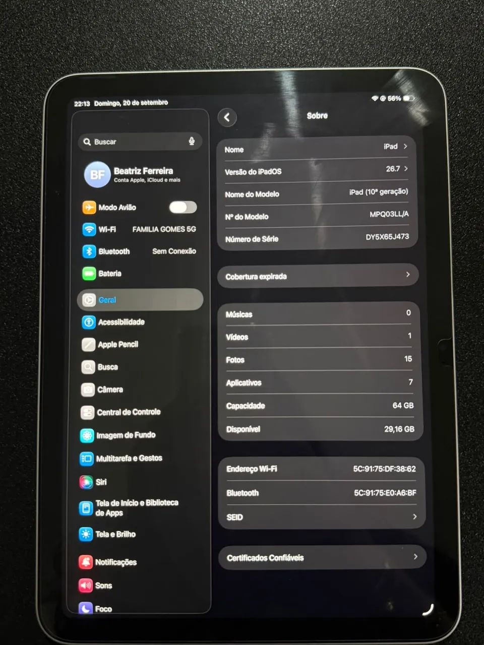 IPAD 10 PRATA 64GB - Foto 4