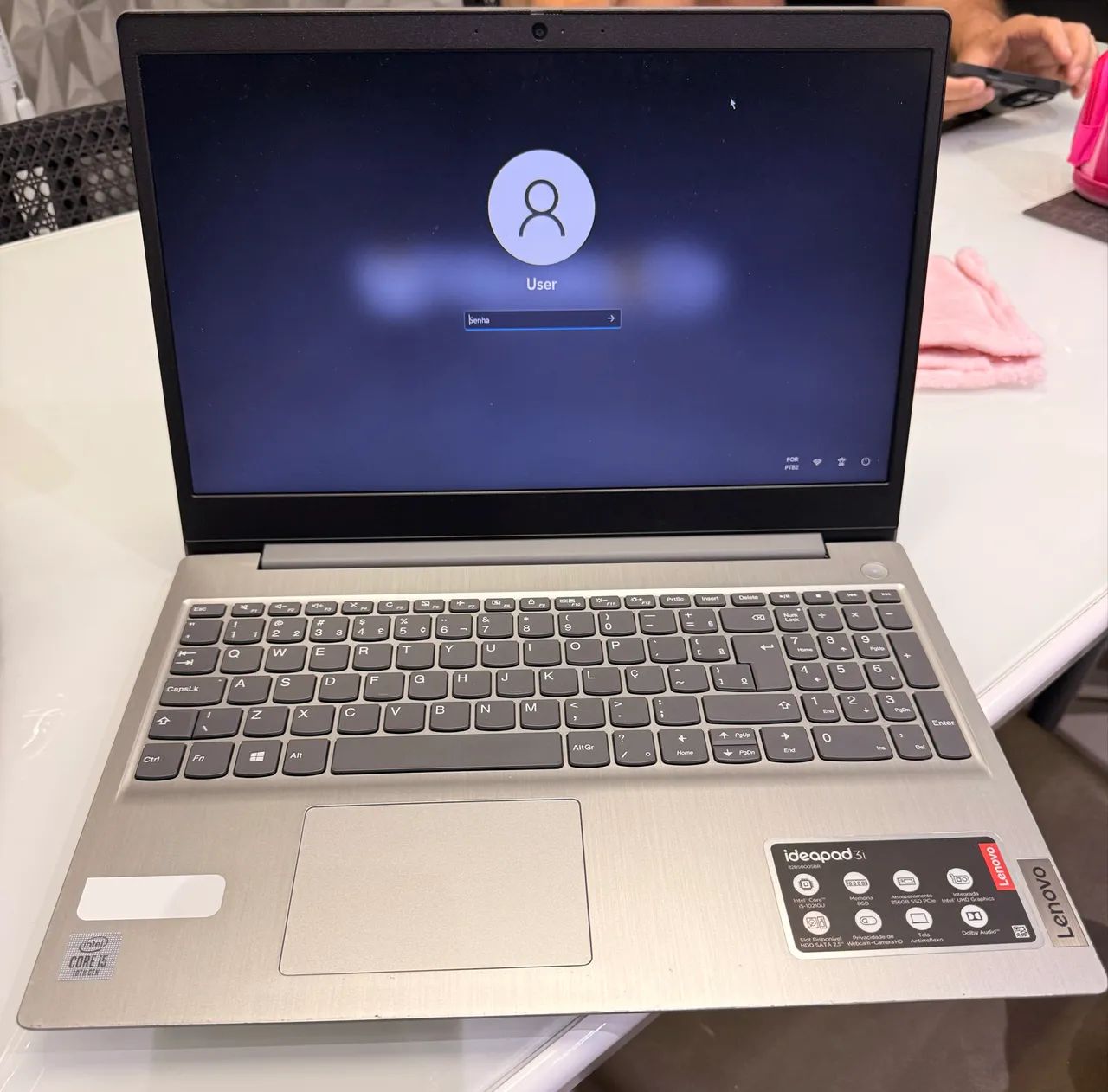 Notebook Lenovo IdeaPad 3i | Intel Core i5 | 8GB RAM | SSD 256GB ? Prata