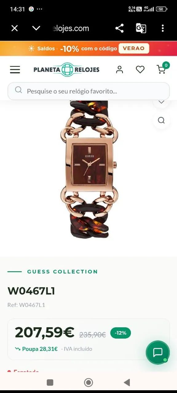 Relógio feminino guess  - Foto 4