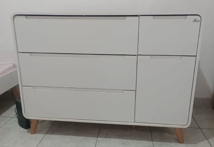 Cômoda Berço 3 em 1 - Mini Berço, Berço e Cama Infantil - Foto 4