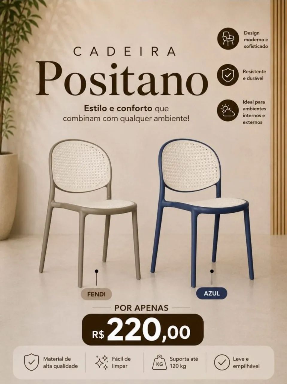 Cadeiras polipropileno a partir de 139,00  - Foto 2