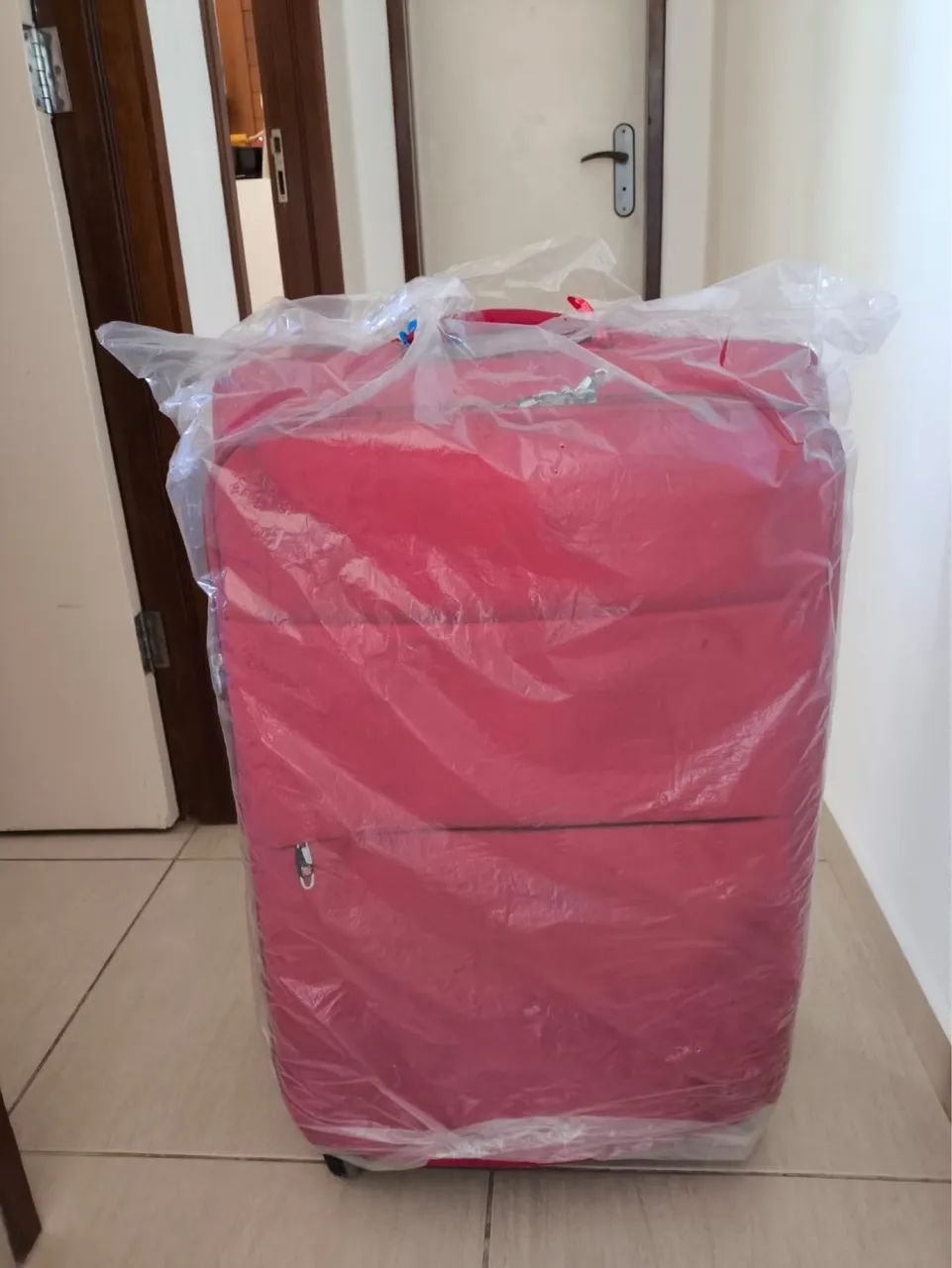 Mala vermelha de pano - Foto 2