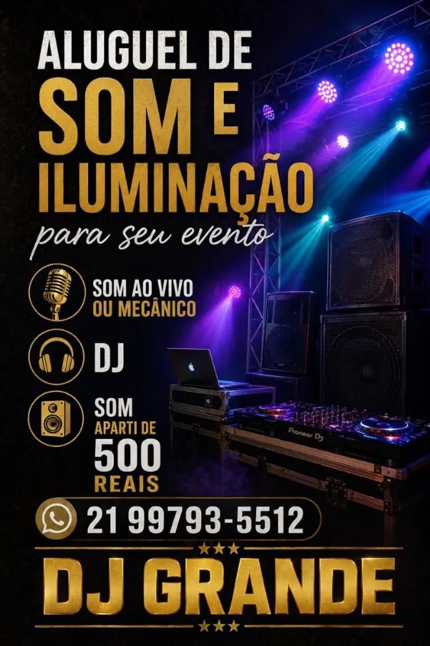 APARELHAGEM DE SOM E LUZ 