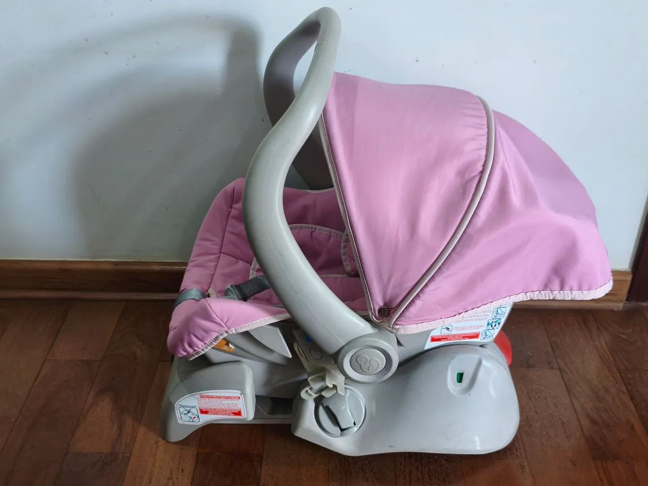Bebê Conforto Galzerano Rosa + base - Foto 3