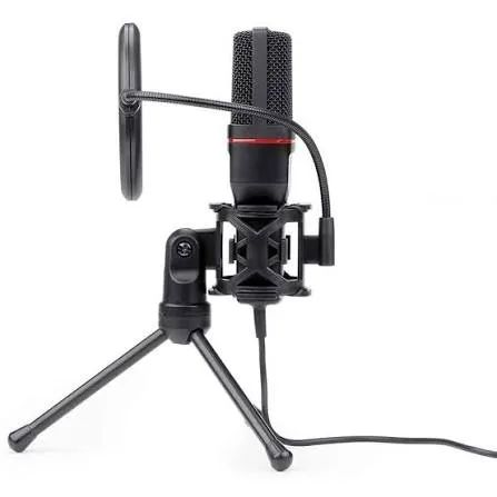 Microfone Gamer Redragon Seyfert Profissional Podcast, P2, Com Tripé E Pop Filter - GM100 - Foto 2