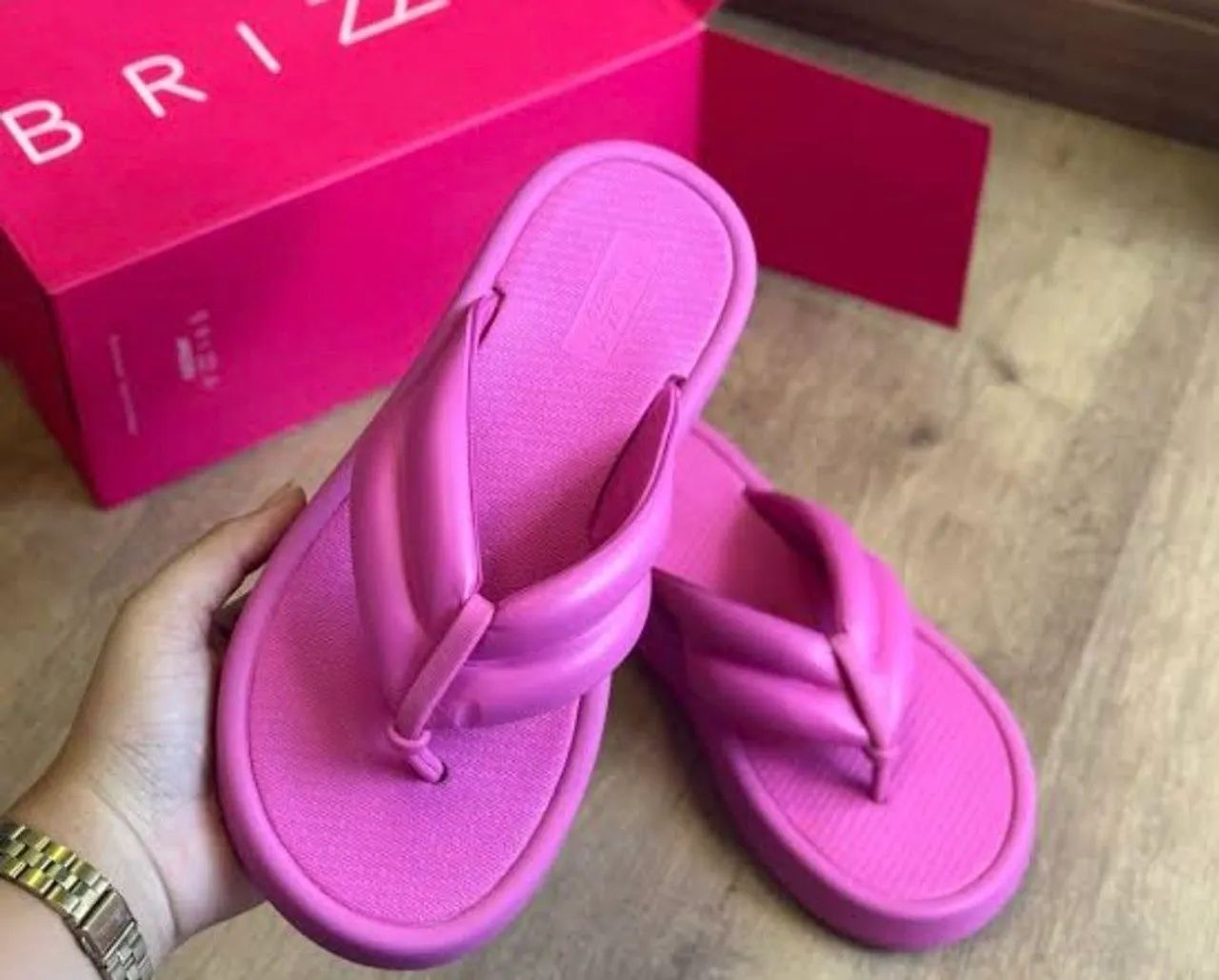 Sandália Brizza Arezzo Pink 33/34 - Nova!!