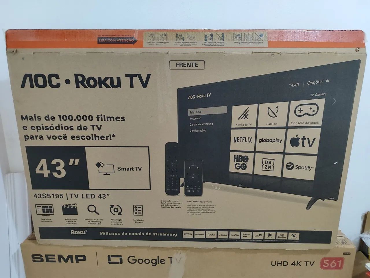 Tv AOC Roku 43 polegadas 