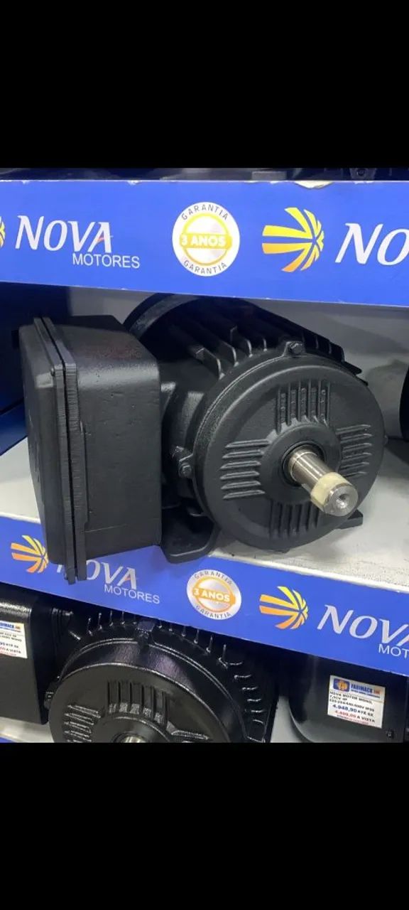 MOTOR ELÉTRICO 4CV 220/440/508V MONO IP56 1750RPM NOVA