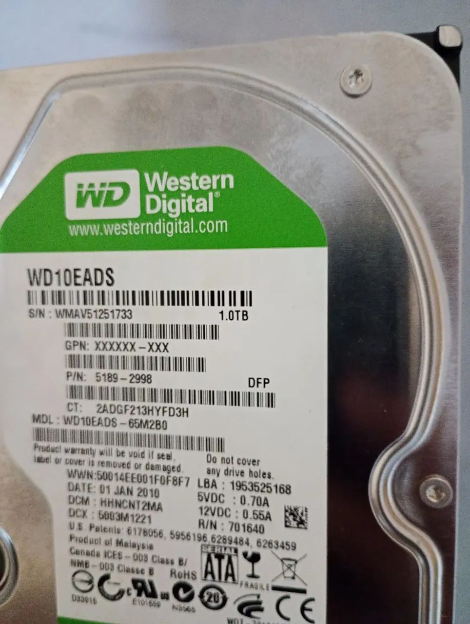 Vendo HD sata 1 tera saudável  - Foto 2