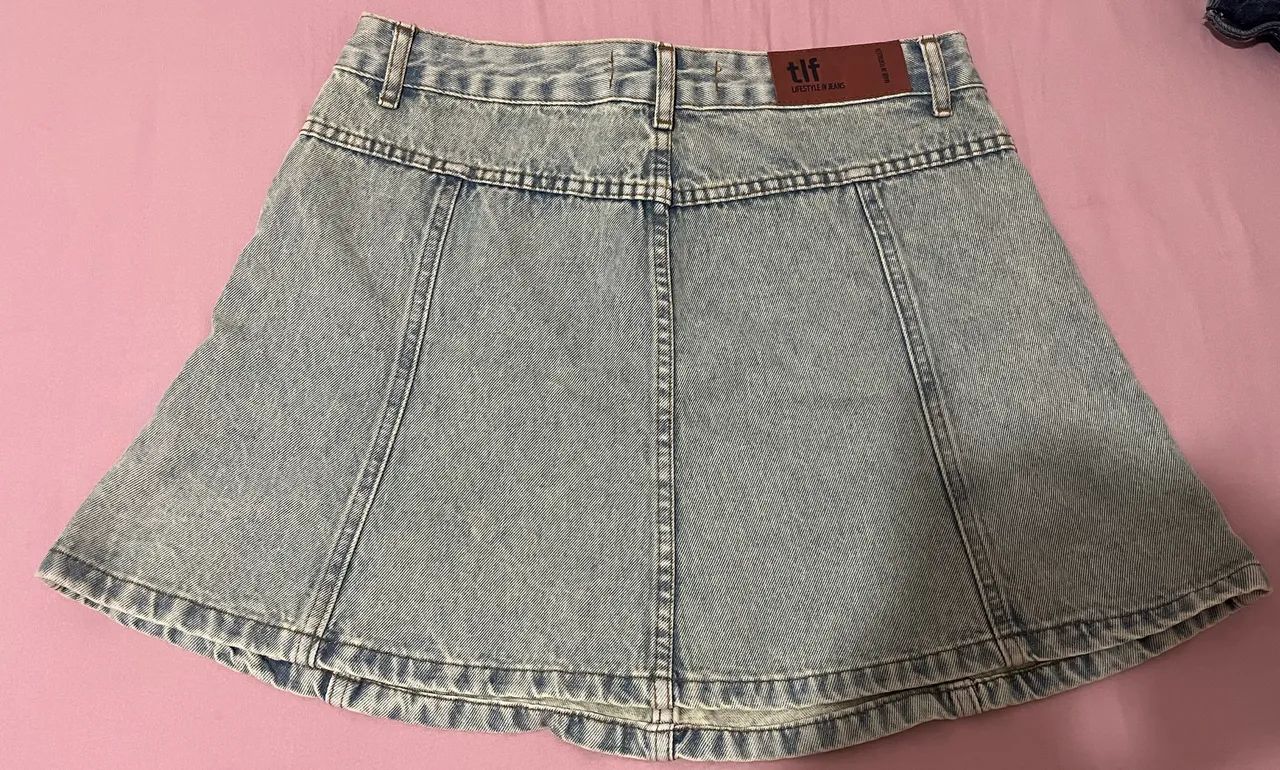 Saia jeans nova tam 42 - Foto 4