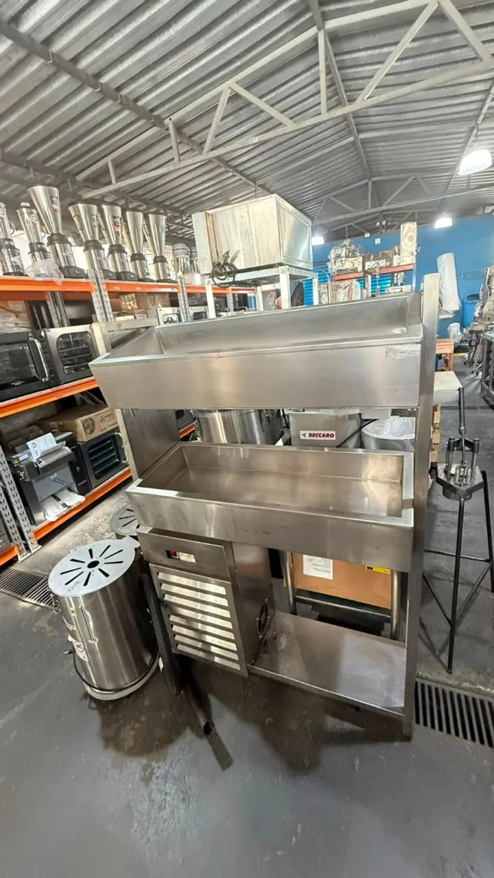 Pista Refrigerada Dupla em aço inoxidável