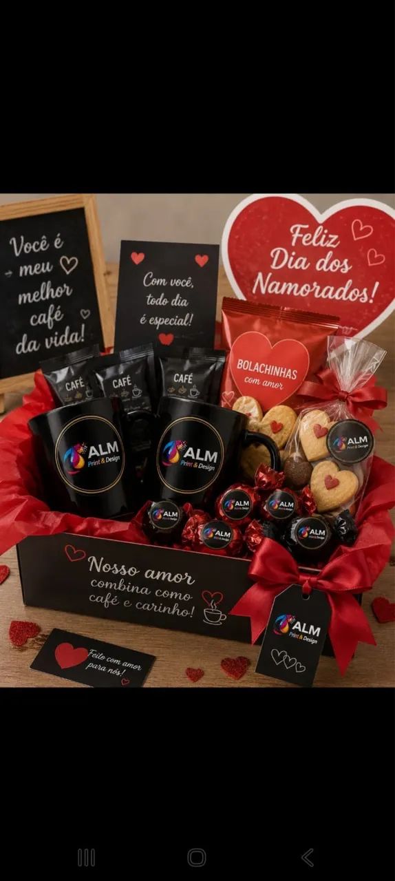 Kit sexta de café da manhã do dia dos namorados 