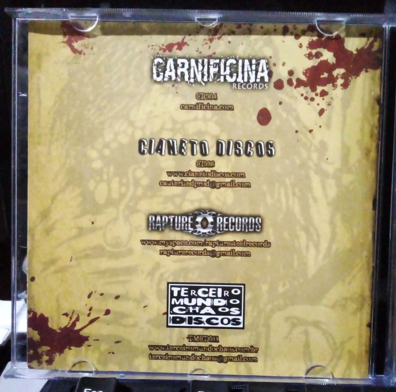 Cadaver Carnage スプリット盤 デスメタル Sinister - The Carnage Ending CD - Heavy Metal Rock