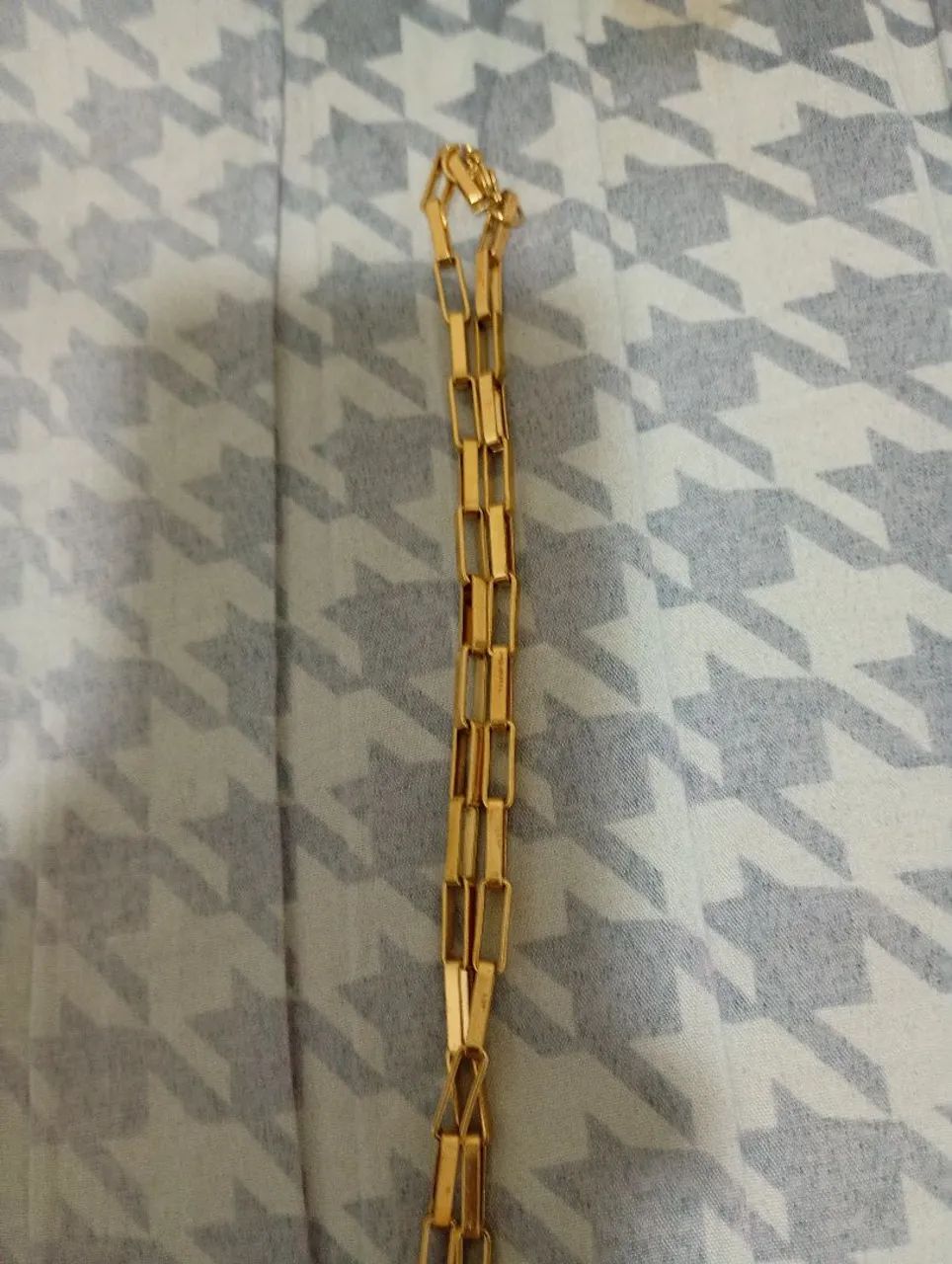Corrente de Moeda antiga com pingente e dedeira - Foto 2