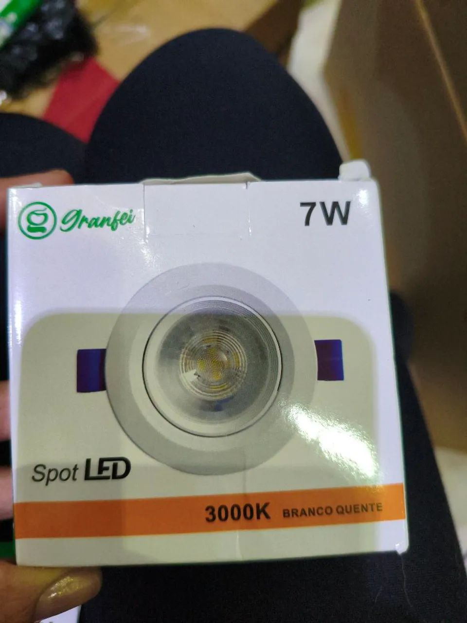Led redondo luminária 