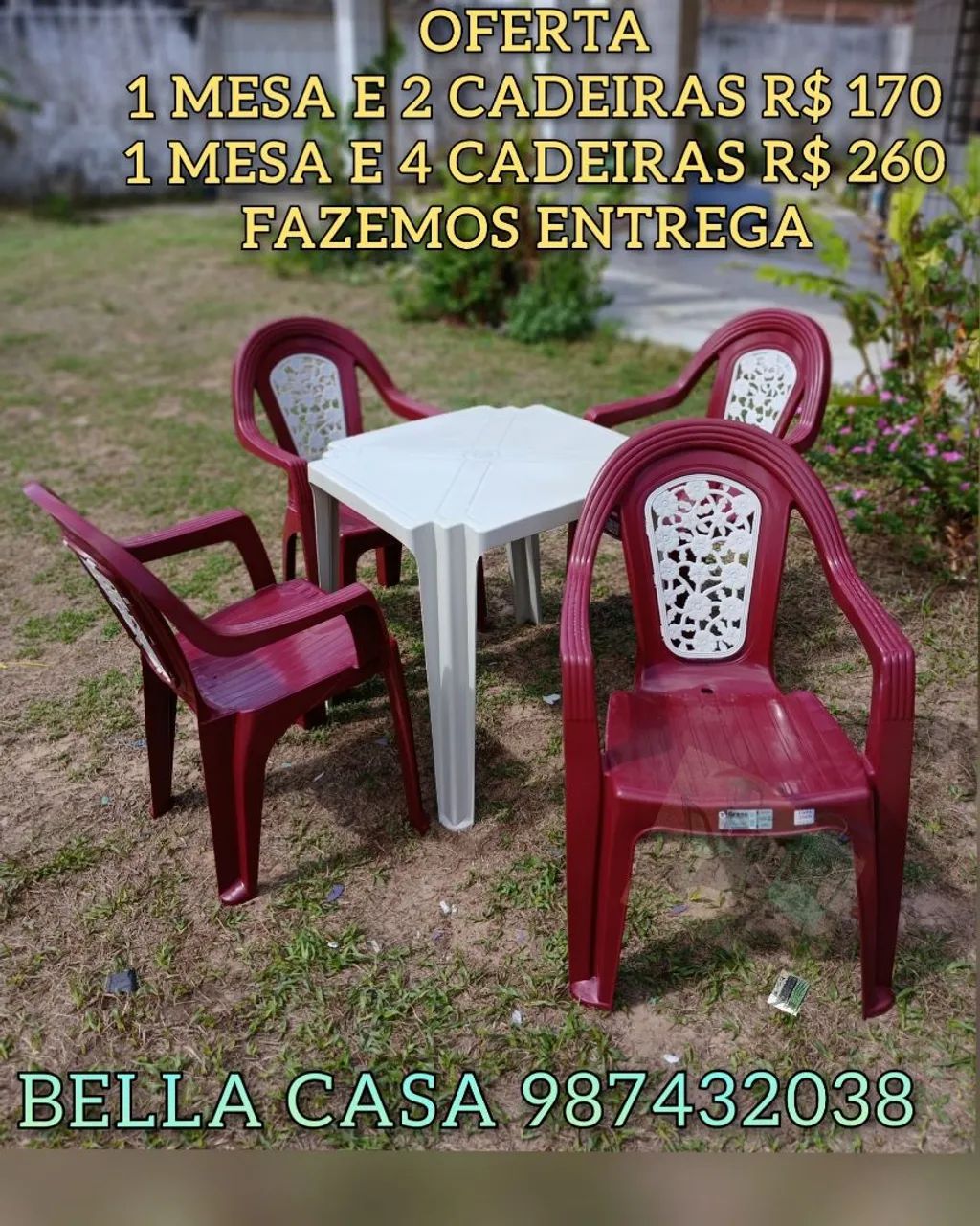 MESA BRANCA ENTREGO HOJE 