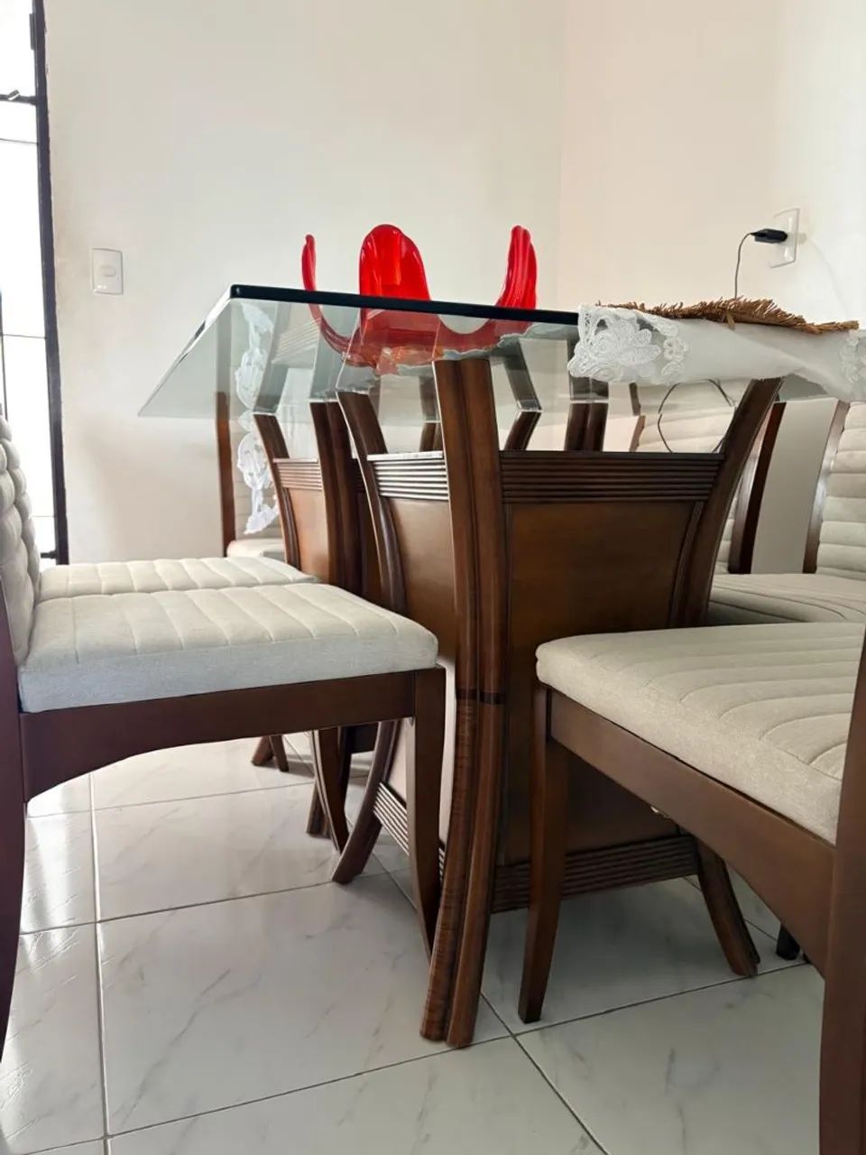 Mesa de jantar, seis cadeiras  - Foto 3