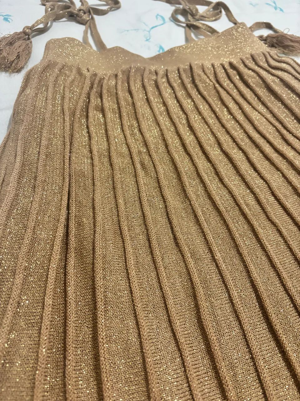 Vestido lurex dourado  - Foto 2