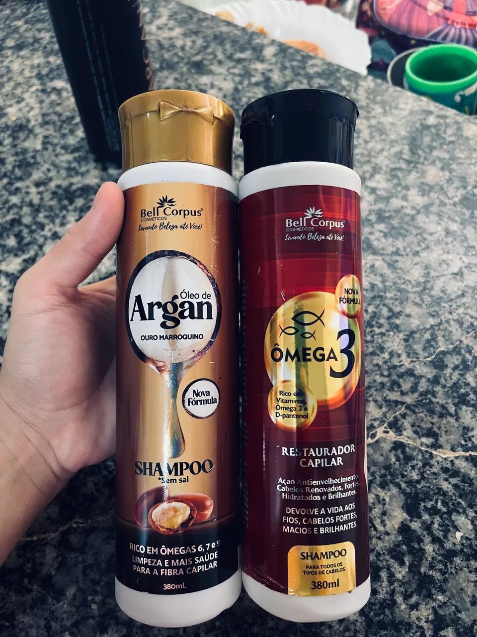 2 SHAMPOO DE ÓLEO DE ARGAN E OMÉGA Com varia ma embalagem - Foto 2
