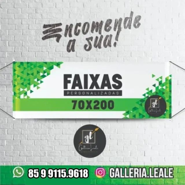 Faixa em Lona 0,70 x 2,00 m