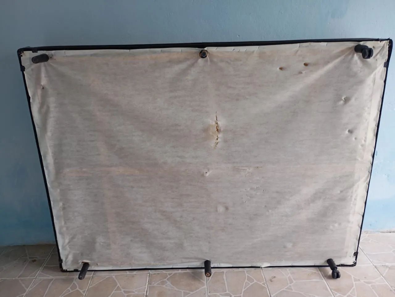 box de casal tamanho padrão de veludo  - Foto 4
