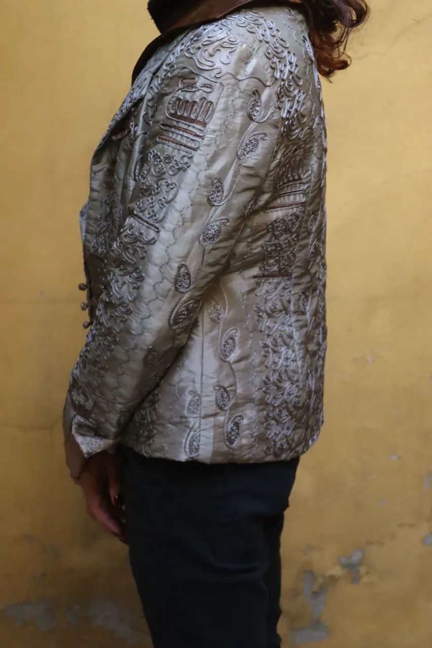 Blazer vintage importado 100% seda  - Foto 2