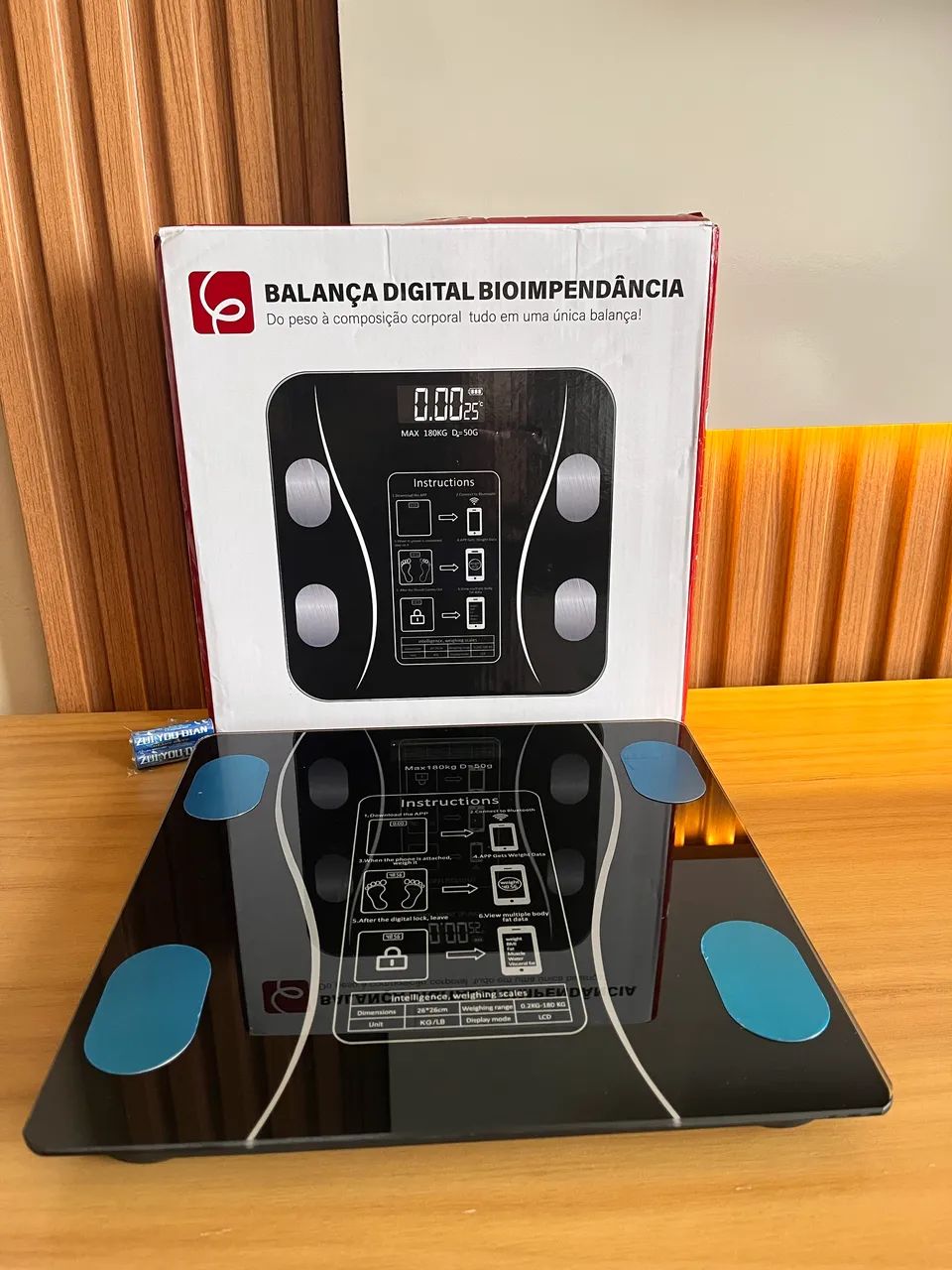 Balança Digital Bioimpedância Bluetooth até 180kg - Nova