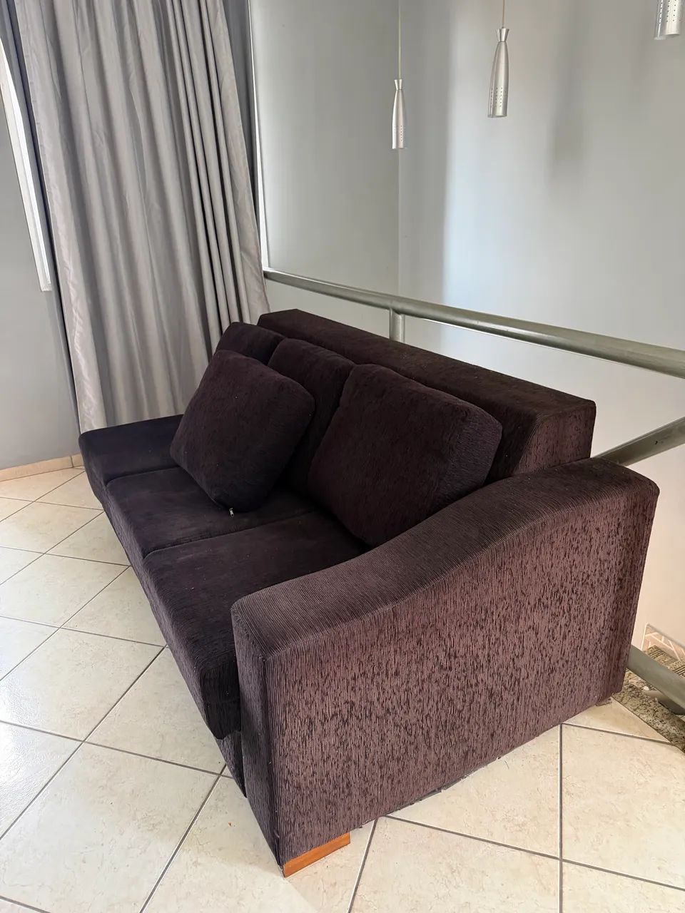 Sofa retratil 2 metros - preto