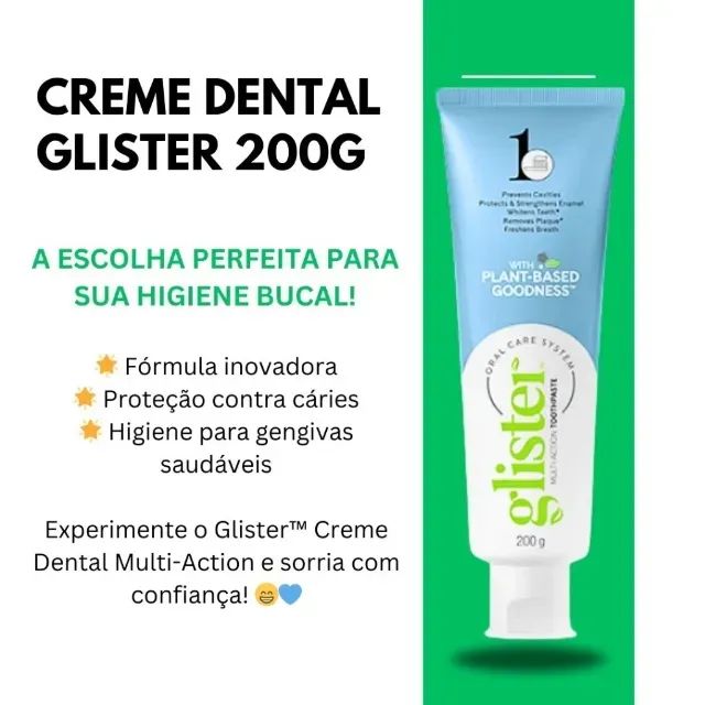 Pasta De Dente Glister 200g - Creme Dental - Foto 3