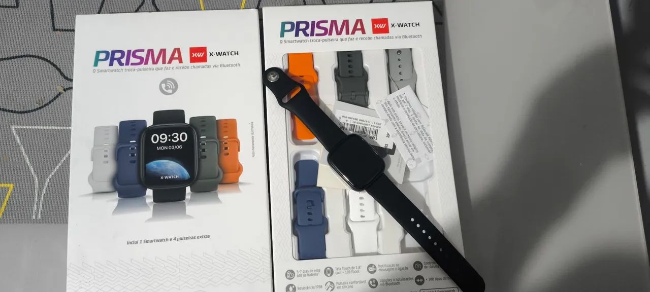 Smartwatch completo na caixa