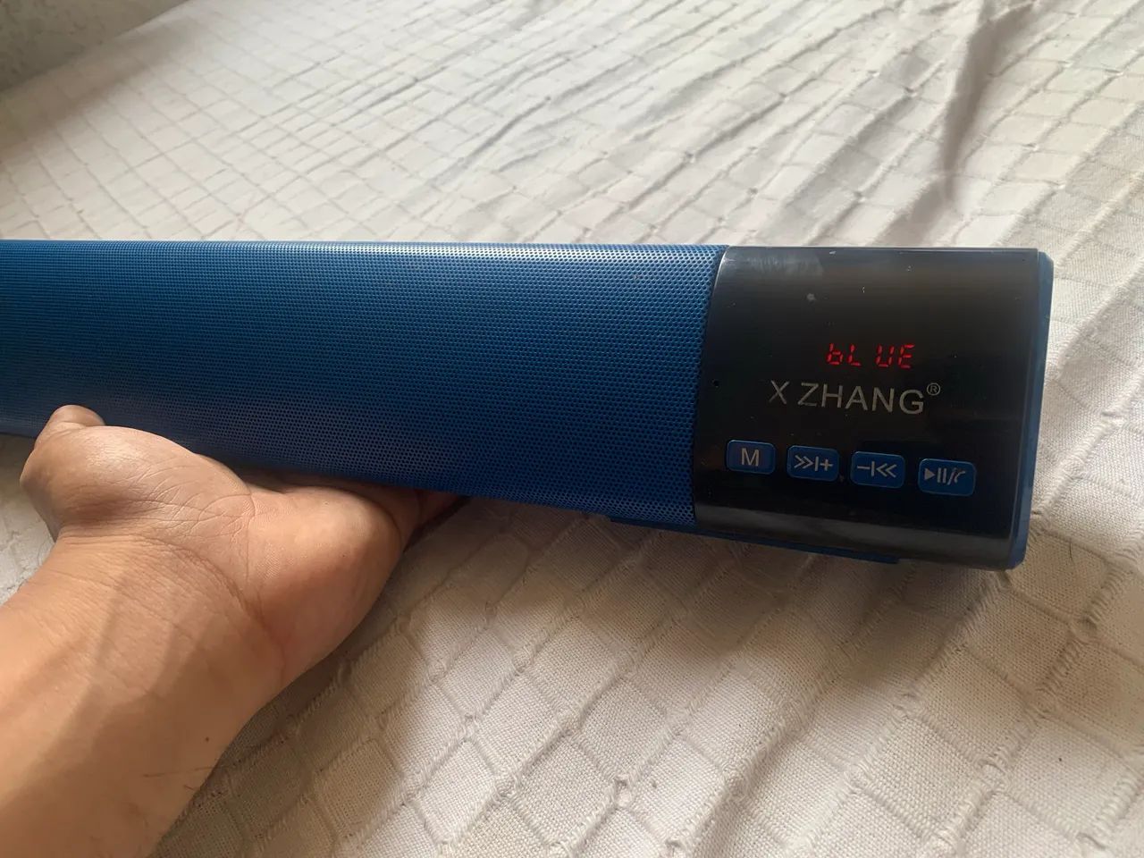Caixa De Som Bluetooth X Zhang B28S Azul - Estado De Nova! - Foto 5