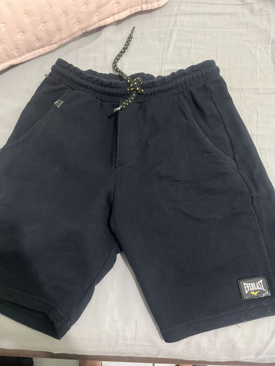 bermuda de moletom preta everlast - Foto 4