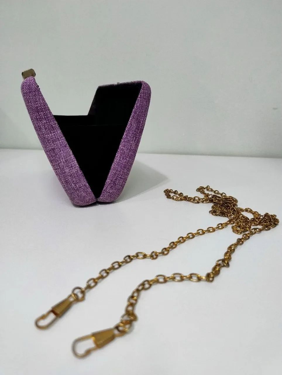 Bolsa clutch lilás  - Foto 4
