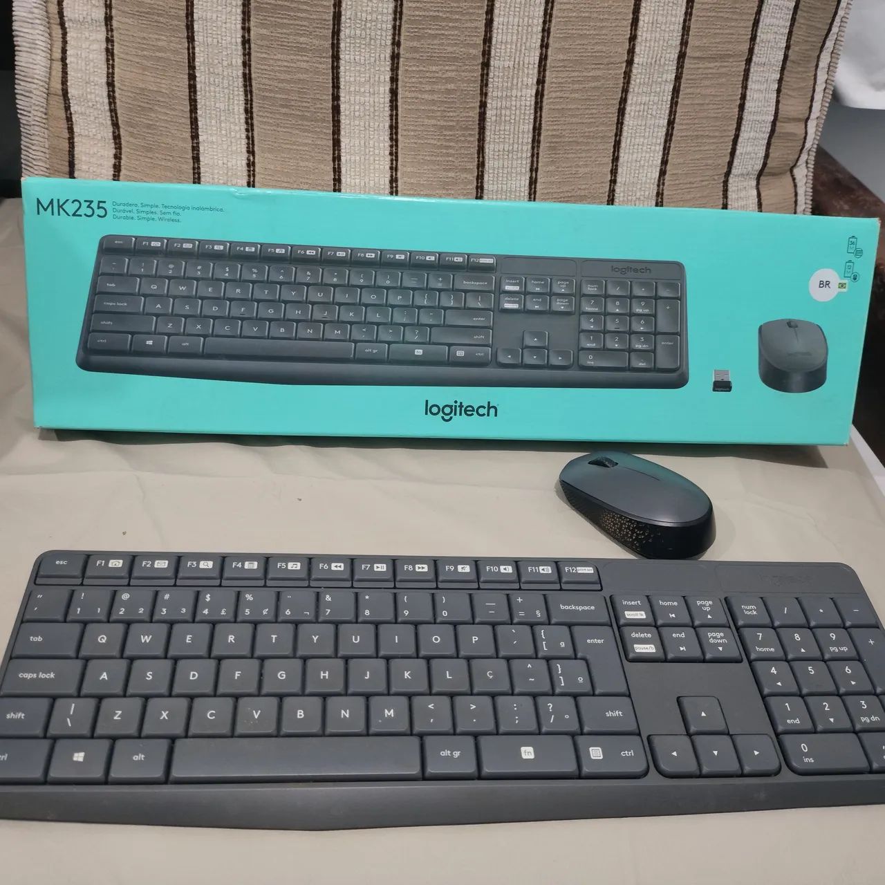 Teclado e mouse Logitech sem fio