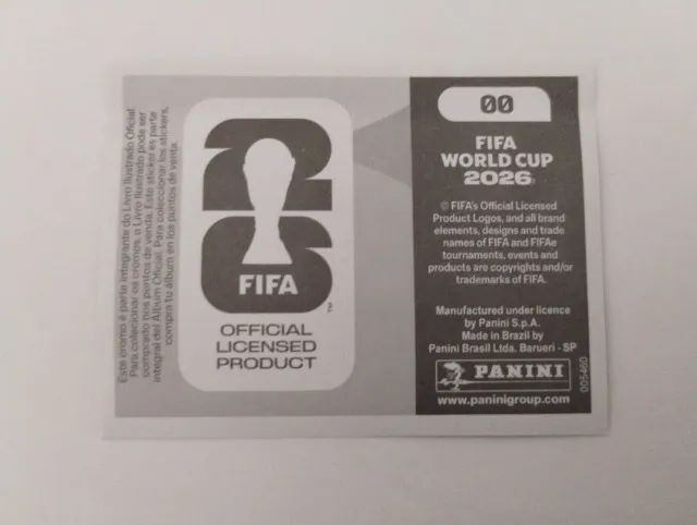 Figurinha brilhante 0 0: Copa 2026 - Foto 2