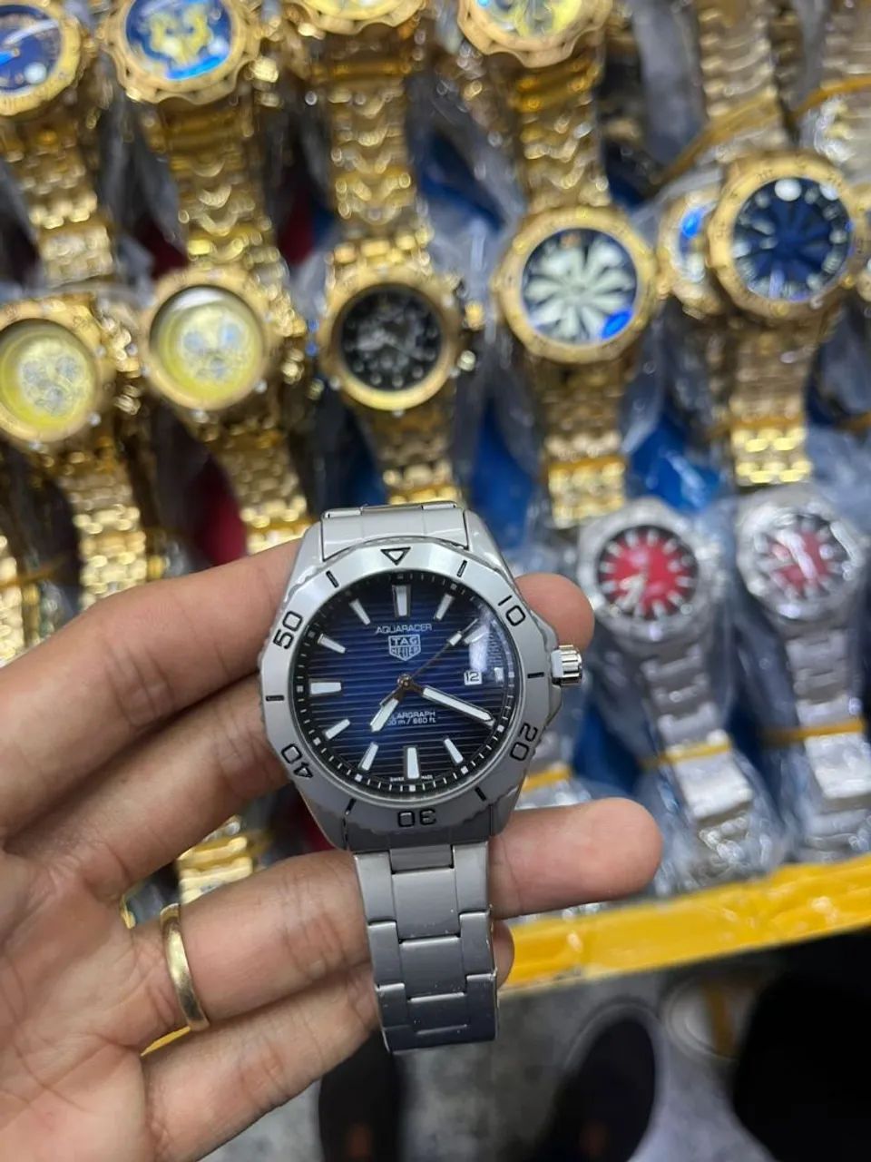 Relógio Estilo Aquaracer com Fundo de Vidro - Elegante e Funcional - Foto 3