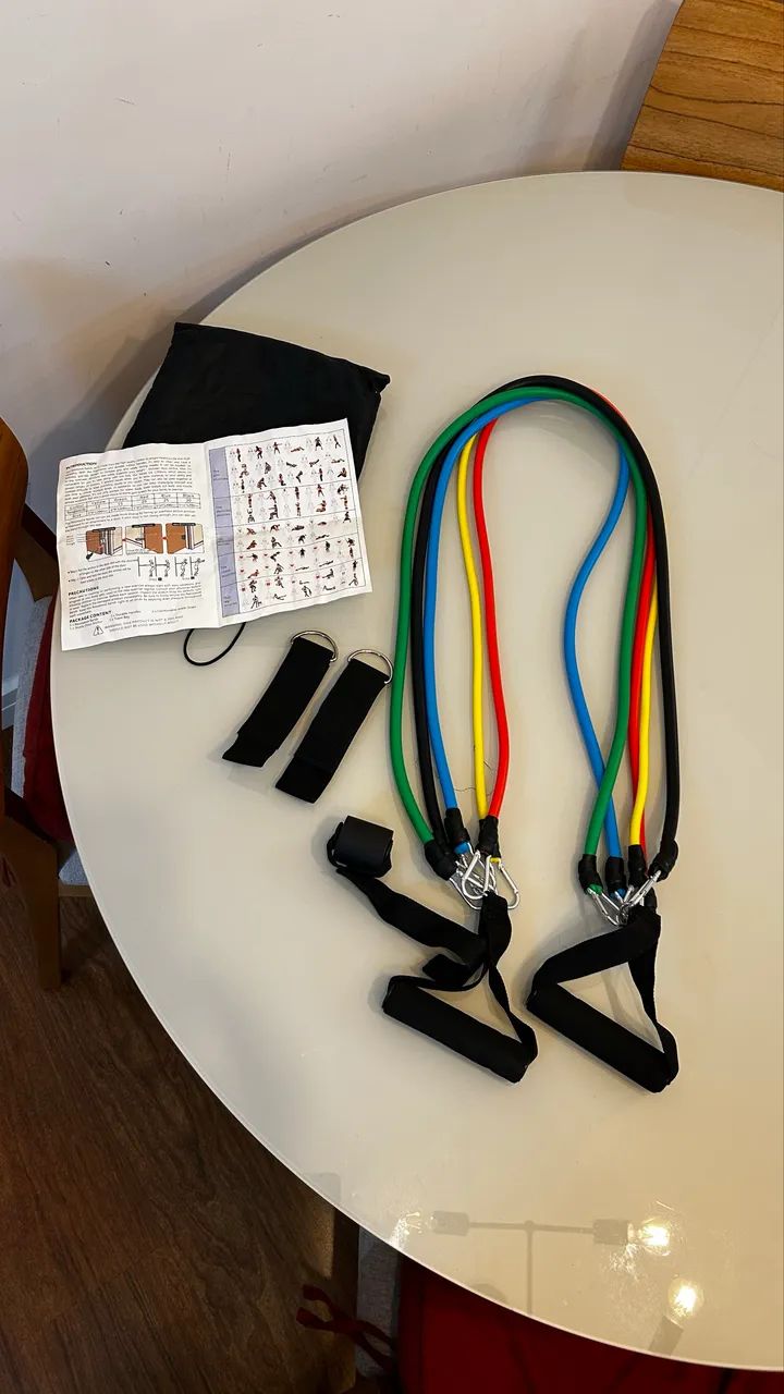 Elásticos para exercício em casa 