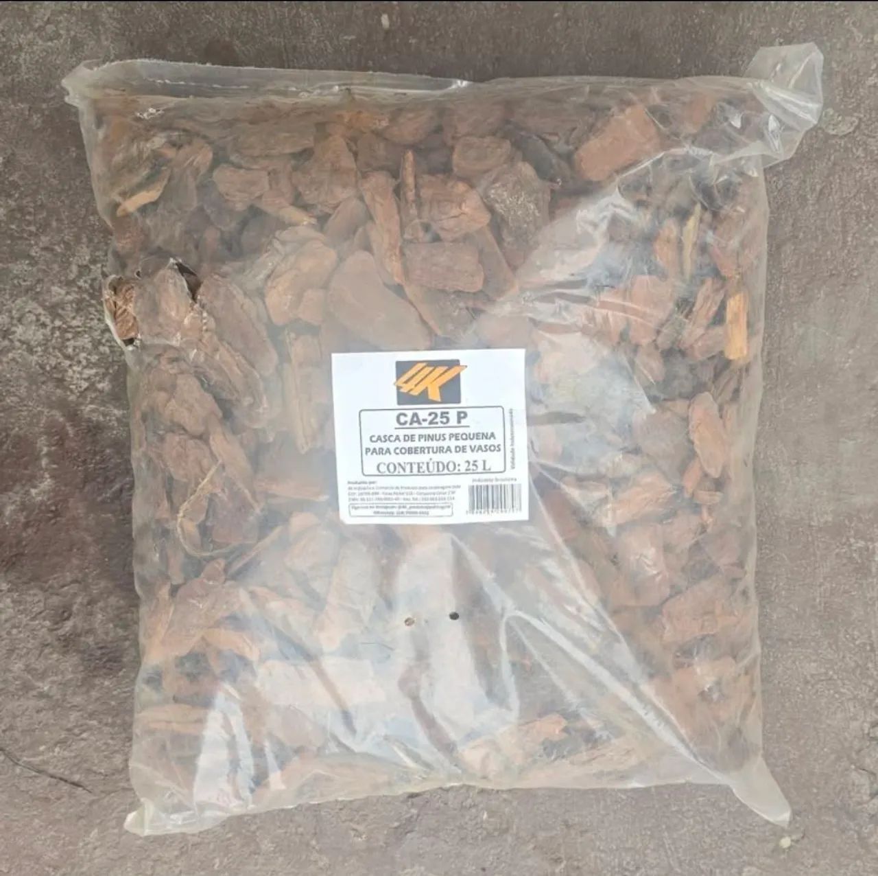 Casca de Pinus 25L para vasos
