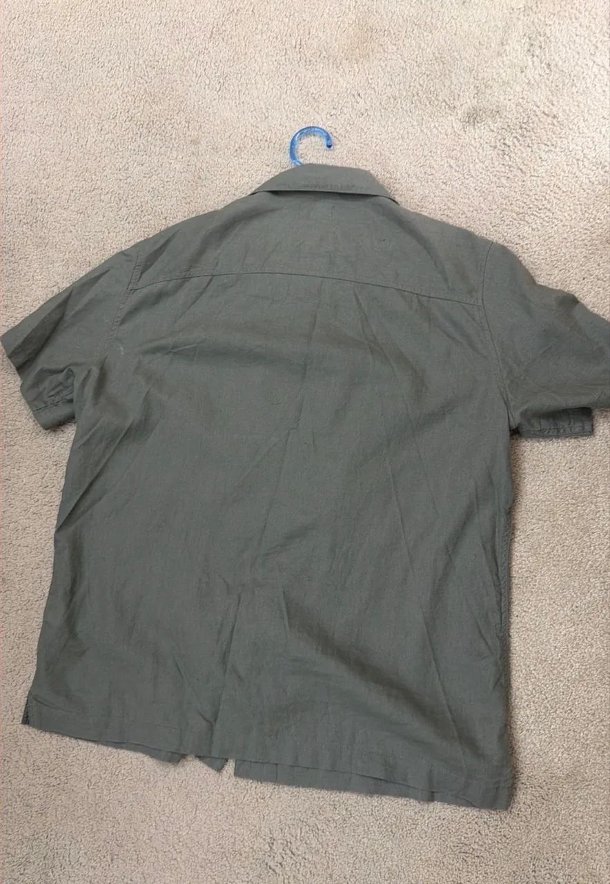 Camisa de Linho GAP gola cubana G - Foto 5
