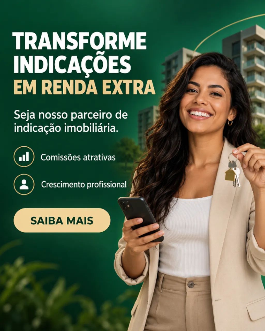 QUER FAZER RENDA EXTRA? PARCEIRO DE INDICAÇÃO IMOBILIÁRIA
