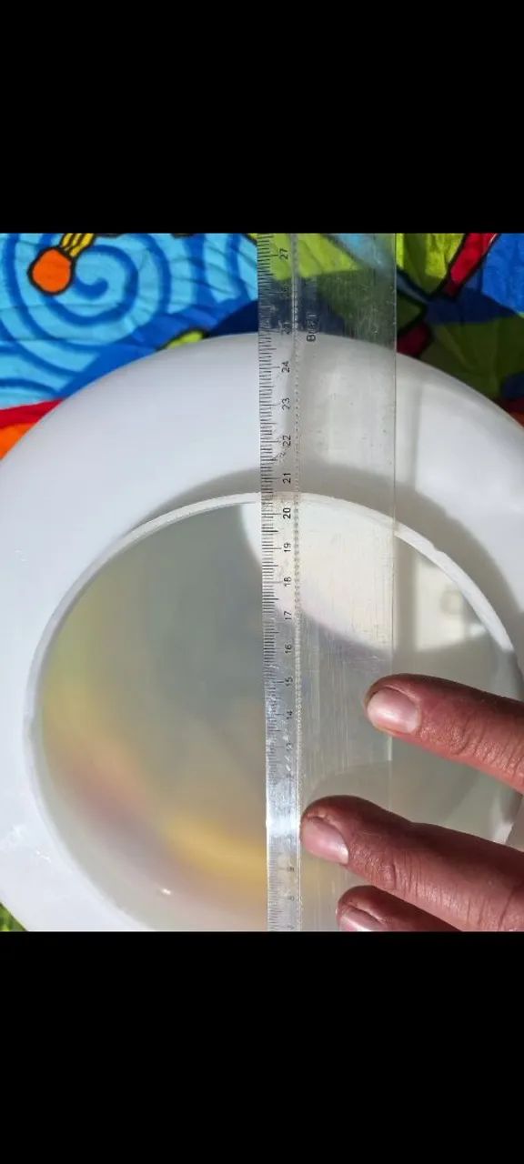 Globo tipo Cúpula Opalina Vidro Leitoso + Base Teto Drops Plafon - Foto 3