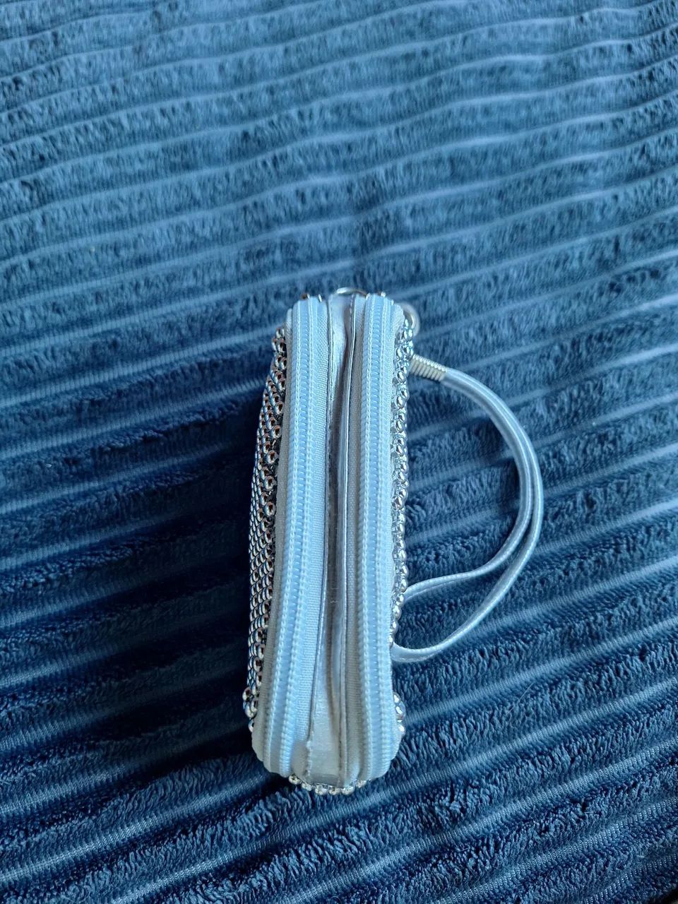 Bolsa de mão prateada - Foto 3