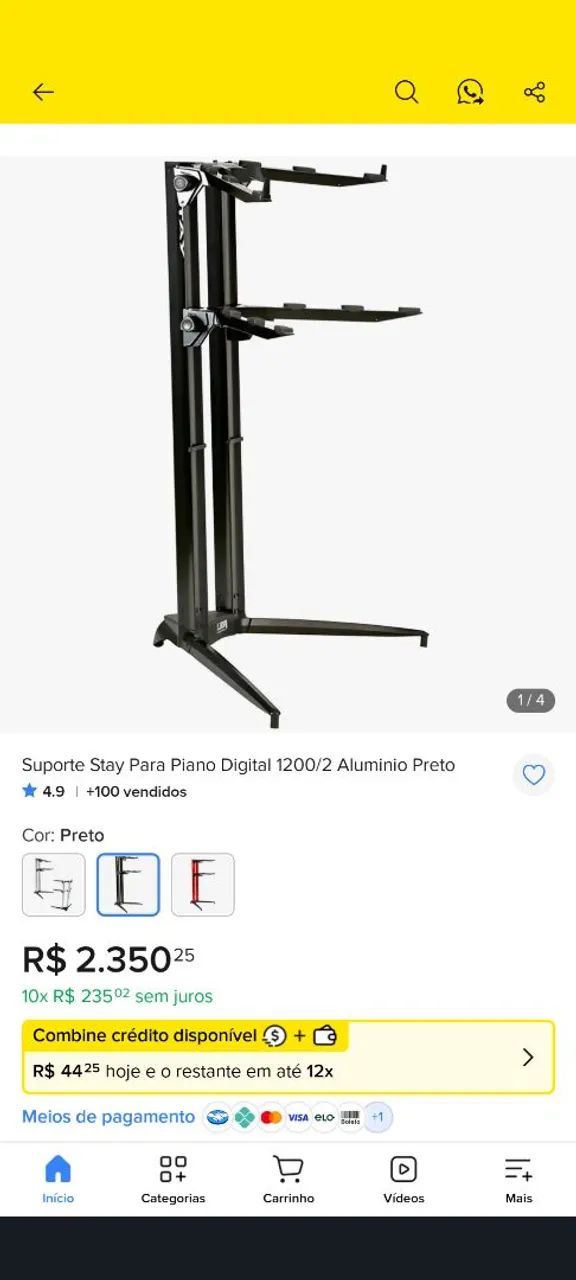 Roland -  RD 700 GX + Suporte Stay Alumínio para 2 Pianos  - Foto 5