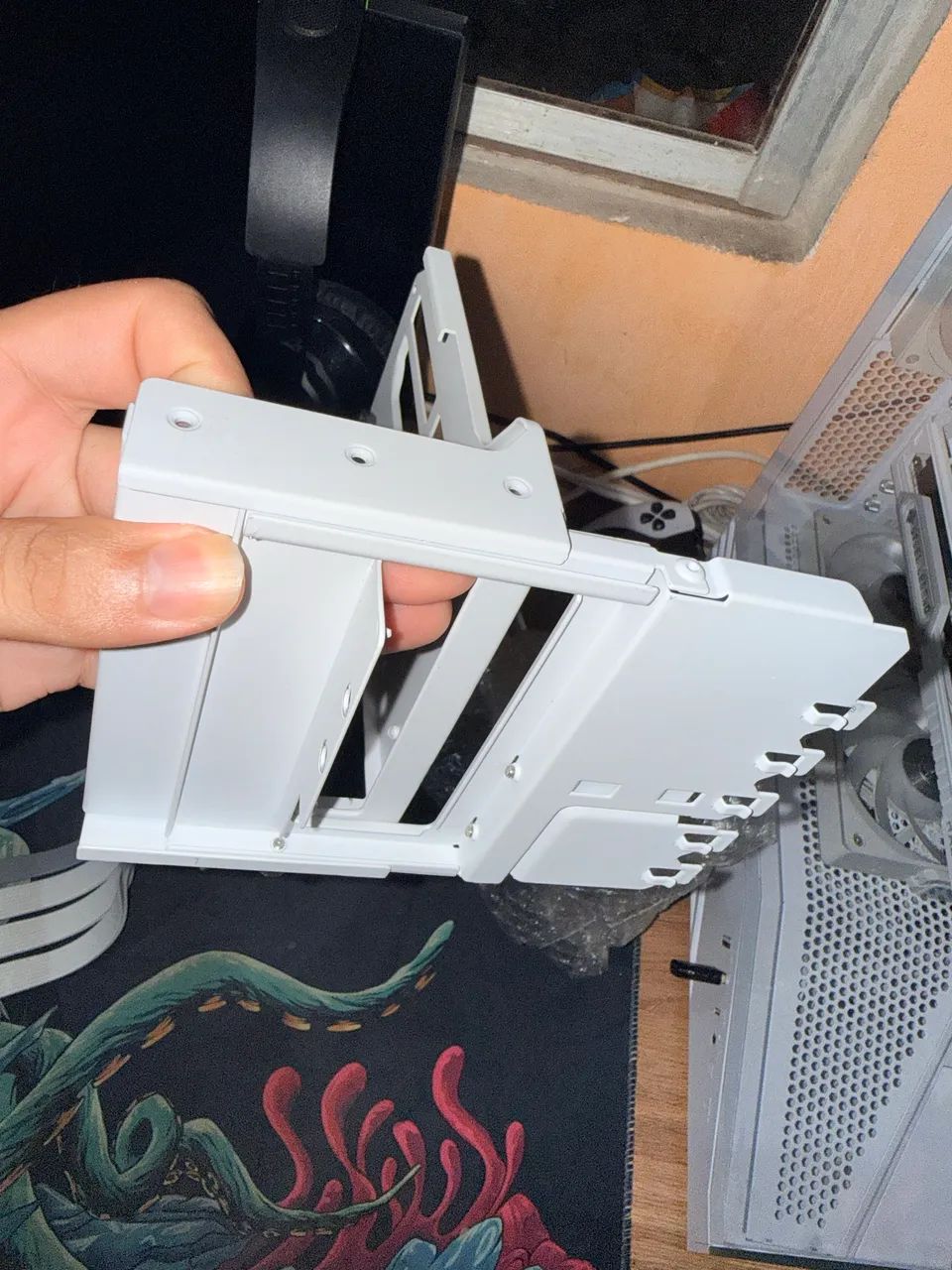 Suporte Placa De Vídeo Vertical Branco Cooler Master Pcie4.0 Branco