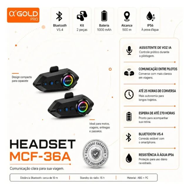 Kit 2 fone bluetooth Intercomunicadores Para Capacete - Foto 2