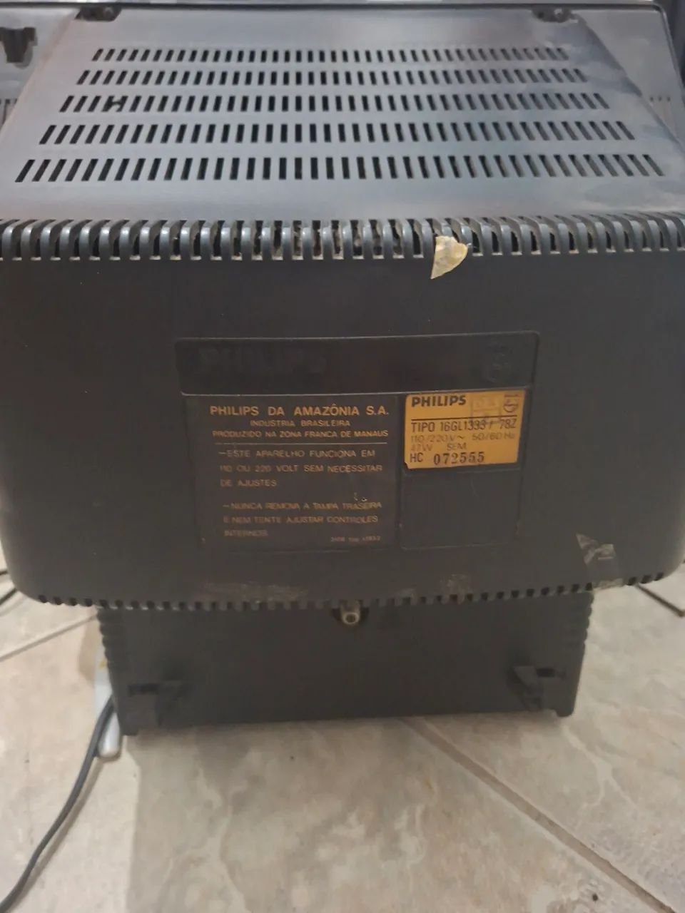 televisão antiga de tubo (CRT) da Philips 14 polegadas - Foto 3