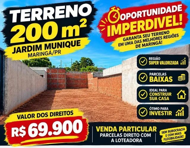 Terreno Jardim Munique oportunidade 