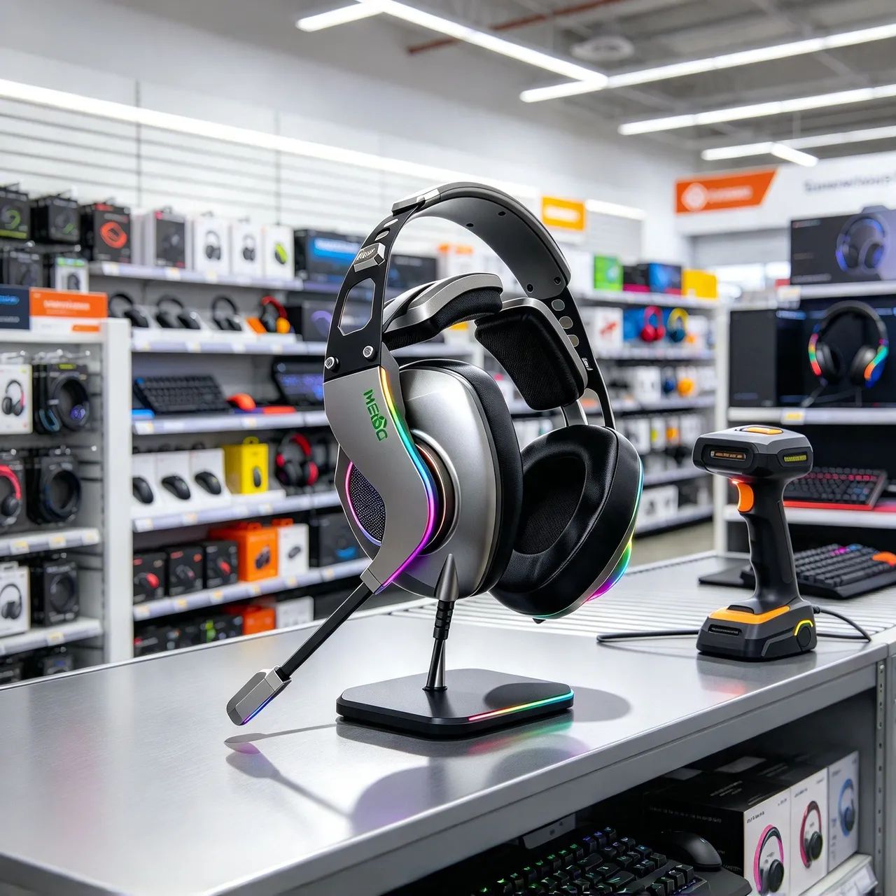 Headset Gamer plug P2 + USB com RGB