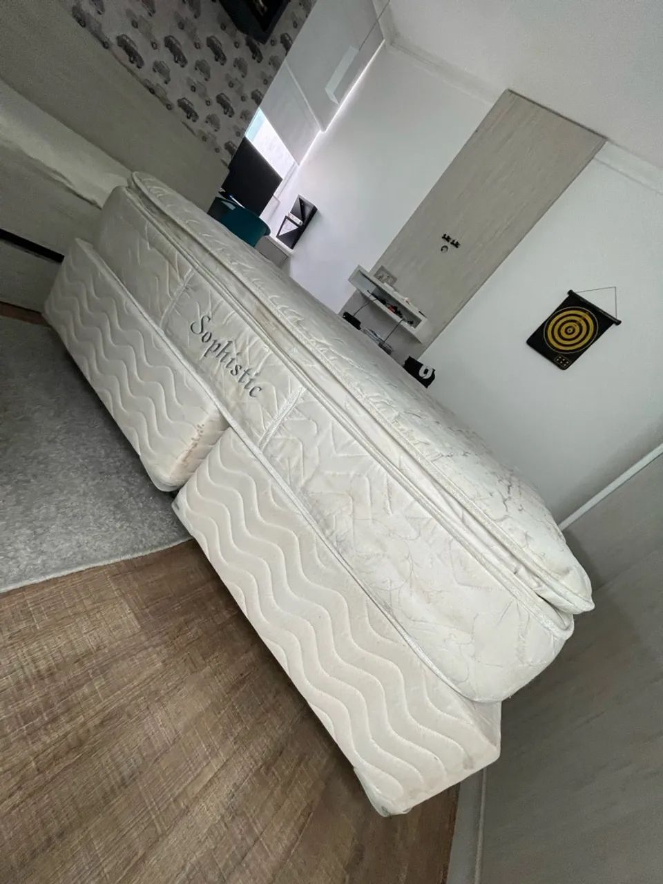 Cama box queen com colchão  - Foto 3